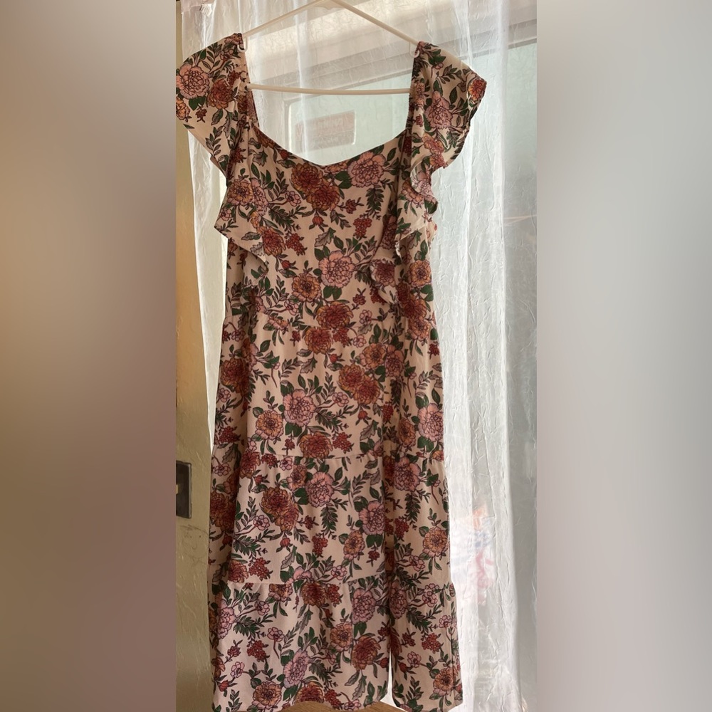 Monteau floral Bohemian dress large